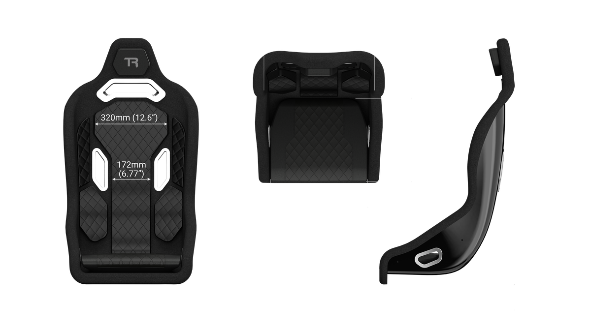 NexusSeat Hybrid Formula Black – Fibreglass Formula/GT Hybrid Racing Bucket Seat (Seat Only or with Brackets) – NexusSeat Hybrid Formula black fibreglass sim racing seat – photo 5 of 14
