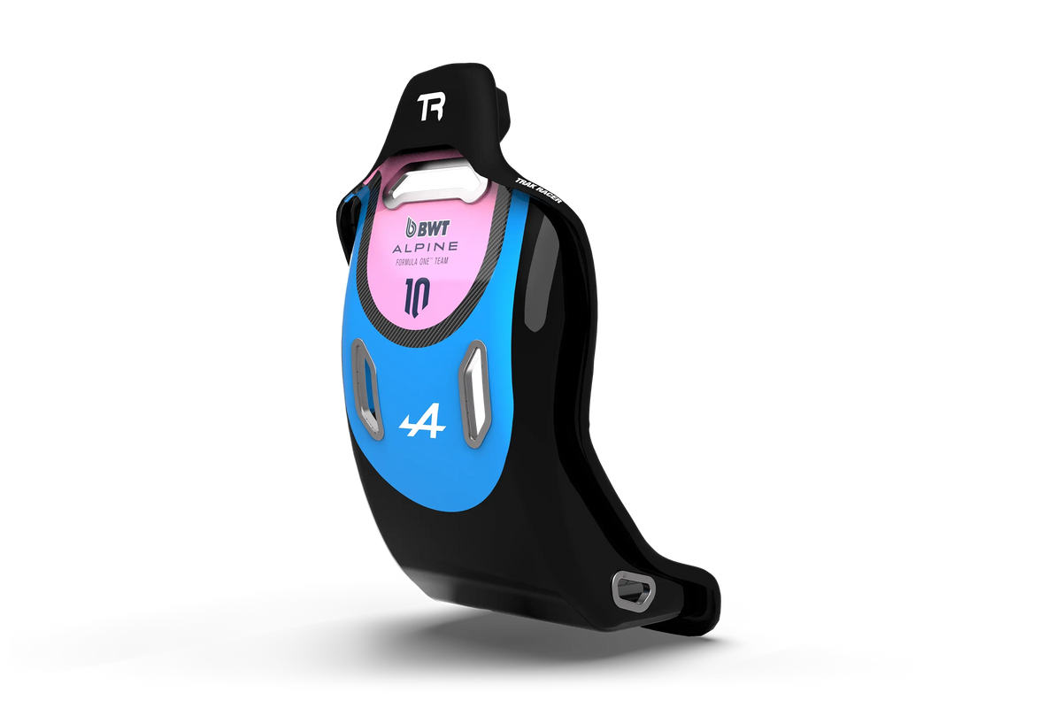 NexusSeat Hybrid Formula (Blue Edition) – Formula & GT Fibreglass Racing Seat, Harness Ready – blue and black hybrid formula GT fibreglass sim racing seat – photo 1 of 12