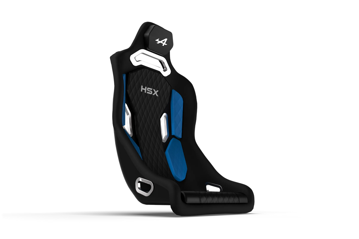 NexusSeat Hybrid Formula (Blue Edition) – Formula & GT Fibreglass Racing Seat, Harness Ready – blue and black hybrid formula GT fibreglass sim racing seat – photo 2 of 12