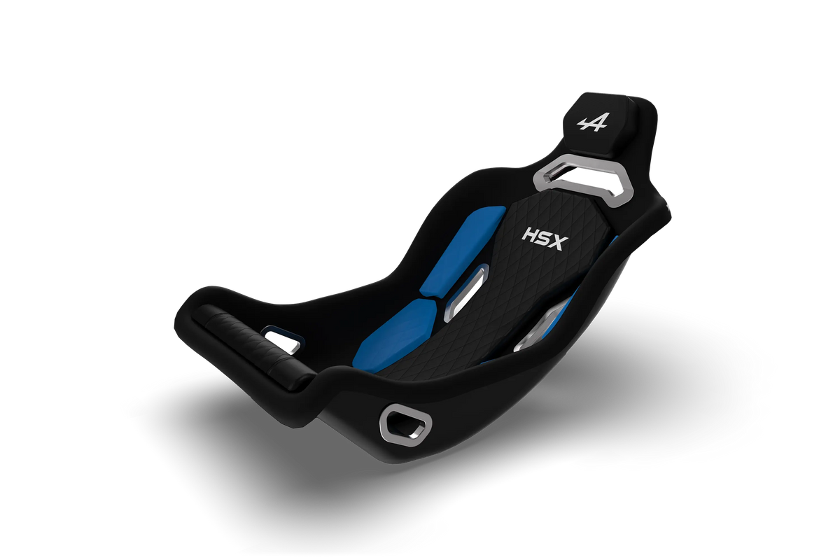 NexusSeat Hybrid Formula (Blue Edition) – Formula & GT Fibreglass Racing Seat, Harness Ready – blue and black hybrid formula GT fibreglass sim racing seat – photo 4 of 12