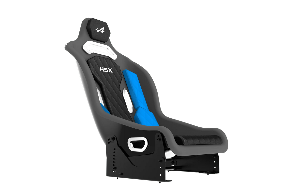 NexusSeat Hybrid Formula (Blue Edition) – Formula & GT Fibreglass Racing Seat, Harness Ready – blue and black hybrid formula GT fibreglass sim racing seat – photo 8 of 12