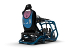 NexusSeat Hybrid Formula (Blue Edition) – Formula & GT Fibreglass Racing Seat, Harness Ready – blue and black hybrid formula GT fibreglass sim racing seat – photo 9 of 12