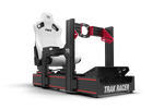 NexusSeat Recliner Dual-Lock – White Diamond-Stitched Reclining Racing Seat – white diamond-stitched reclining sim racing seat with dual-side lock – photo 12 of 12