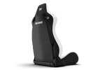 NexusSeat Recliner Dual-Lock – White Diamond-Stitched Reclining Racing Seat – white diamond-stitched reclining sim racing seat with dual-side lock – photo 2 of 12