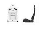 NexusSeat Recliner Dual-Lock – White Diamond-Stitched Reclining Racing Seat – white diamond-stitched reclining sim racing seat with dual-side lock – photo 7 of 12