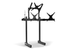 NexusView Aluminium Freestanding Quad Monitor Stand – Triple Screens up to 45" + Overhead Display – NexusView aluminium freestanding quad monitor stand with overhead screen – photo 2 of 6