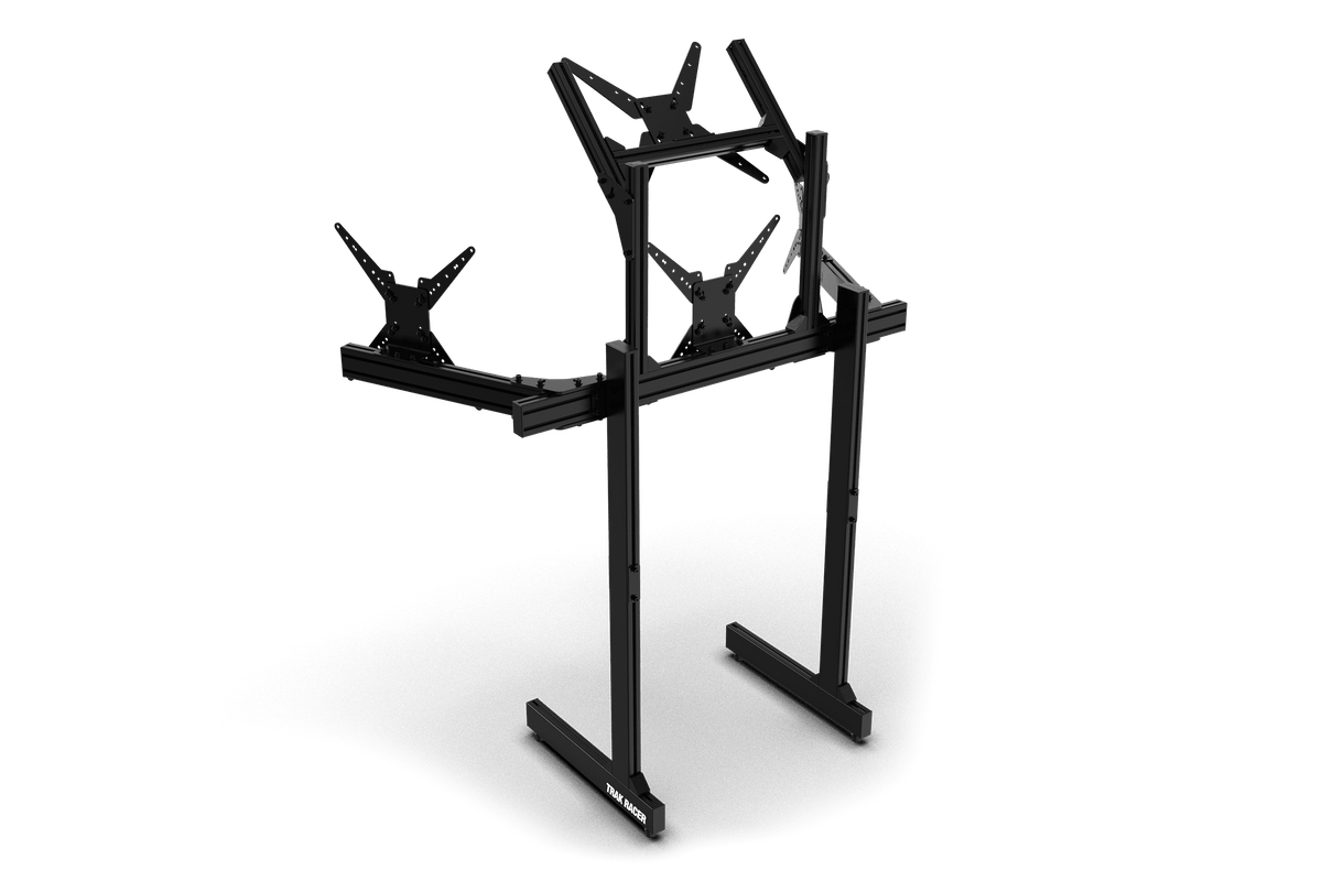 NexusView Aluminium Freestanding Quad Monitor Stand – Triple Screens up to 45" + Overhead Display – NexusView aluminium freestanding quad monitor stand with overhead screen – photo 4 of 6