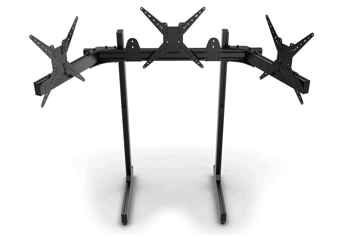NexusView Aluminium Freestanding Triple Monitor Stand – Three Screens up to 45", VESA 75–400 – NexusView aluminium freestanding triple monitor stand for 45 inch screens – photo 2 of 6