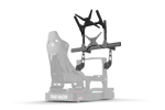 NexusView Cockpit-Mounted Dual Monitor Stand – Up to 80" for Aluminium Profile Sim Rigs – NexusView dual monitor stand mounted on an aluminium sim racing cockpit – photo 6 of 6