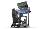 NexusView Freestanding Dual Monitor Stand – 80" Main Display + 45" Second Screen for Sim Racing & Flight Sim – NexusView freestanding dual monitor stand with large main screen – photo 1 of 6