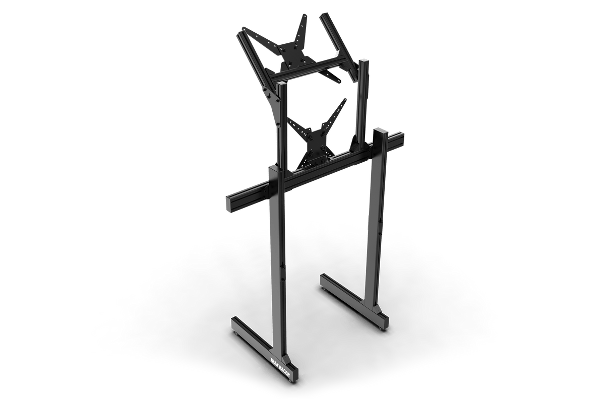 NexusView Freestanding Dual Monitor Stand – 80" Main Display + 45" Second Screen for Sim Racing & Flight Sim – NexusView freestanding dual monitor stand with large main screen – photo 4 of 6
