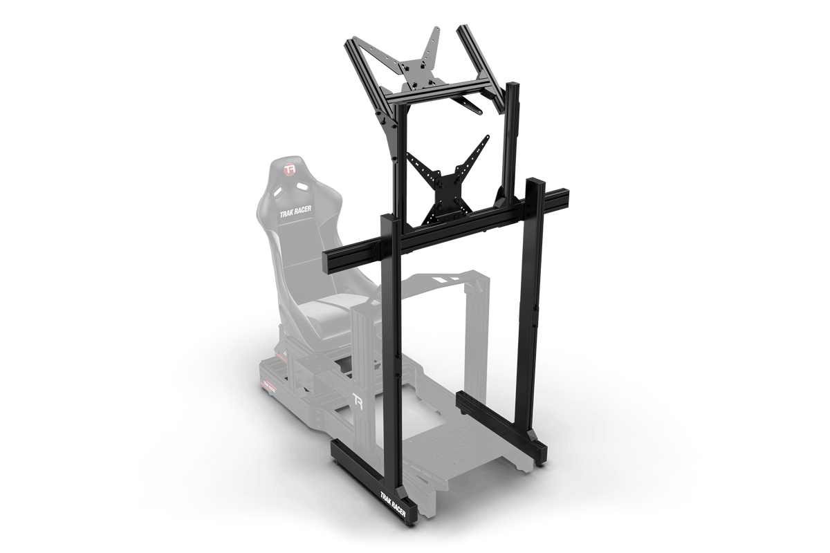 NexusView Freestanding Dual Monitor Stand – 80" Main Display + 45" Second Screen for Sim Racing & Flight Sim – NexusView freestanding dual monitor stand with large main screen – photo 6 of 6
