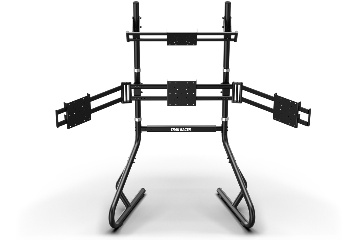 NexusView Freestanding Quad Monitor Stand – Triple Screens up to 45" + Overhead Display up to 32" – NexusView freestanding quad monitor stand with triple screens and overhead display – photo 4 of 7