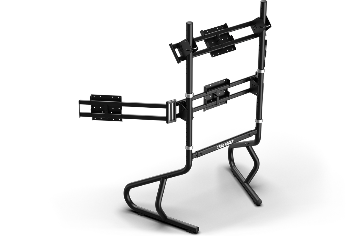 NexusView Freestanding Quad Monitor Stand – Triple Screens up to 45" + Overhead Display up to 32" – NexusView freestanding quad monitor stand with triple screens and overhead display – photo 5 of 7