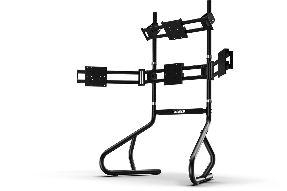 NexusView Freestanding Quad Monitor Stand – Triple Screens up to 45" + Overhead Display up to 32" – NexusView freestanding quad monitor stand with triple screens and overhead display – photo 6 of 7