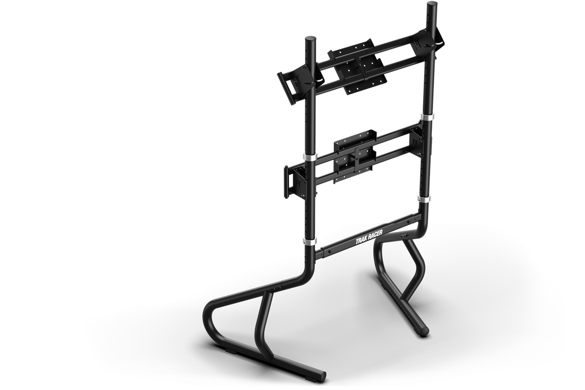 NexusView Steel Tube Dual Monitor Stand, Upgradeable to Triple – Freestanding, Up to 80" Main Display – NexusView steel tube freestanding dual monitor stand, upgradeable to triple – photo 3 of 6