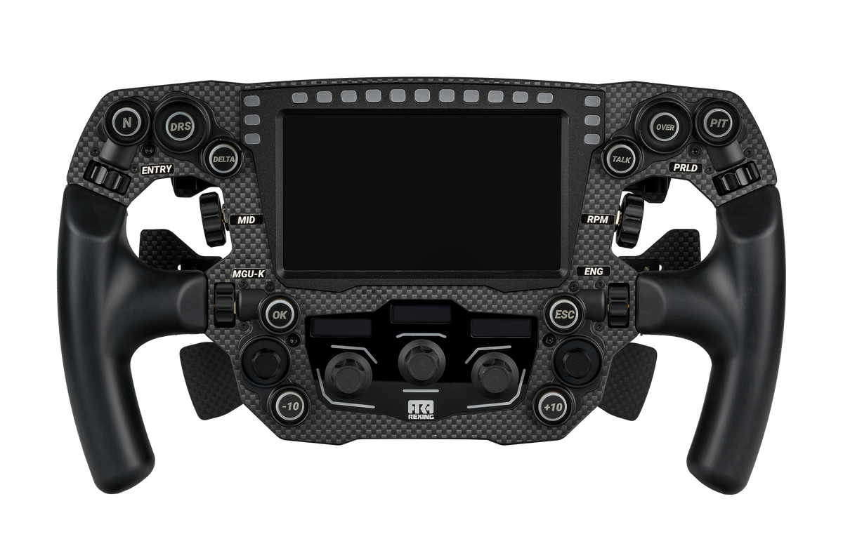 NexusWheel Formula Carbon Pro – Handmade Carbon Fibre Formula Wheel, 5" Touchscreen, 123 Inputs (4 Paddles) – NexusWheel Formula Carbon Pro carbon fibre formula sim racing wheel – photo 2 of 7