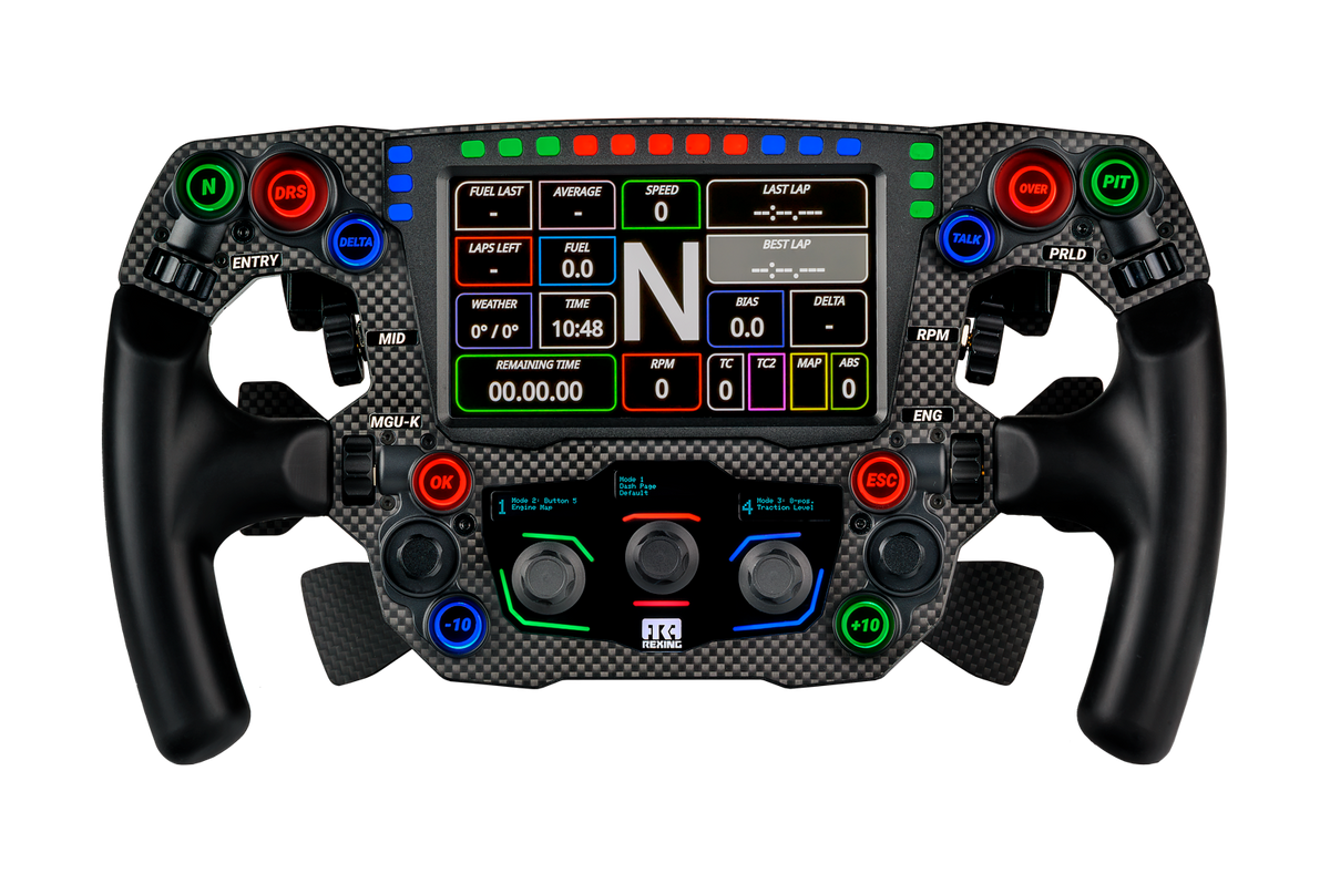 NexusWheel Formula Carbon Pro – Handmade Carbon Fibre Formula Wheel, 5" Touchscreen, 123 Inputs (4 Paddles) – NexusWheel Formula Carbon Pro carbon fibre formula sim racing wheel – photo 7 of 7