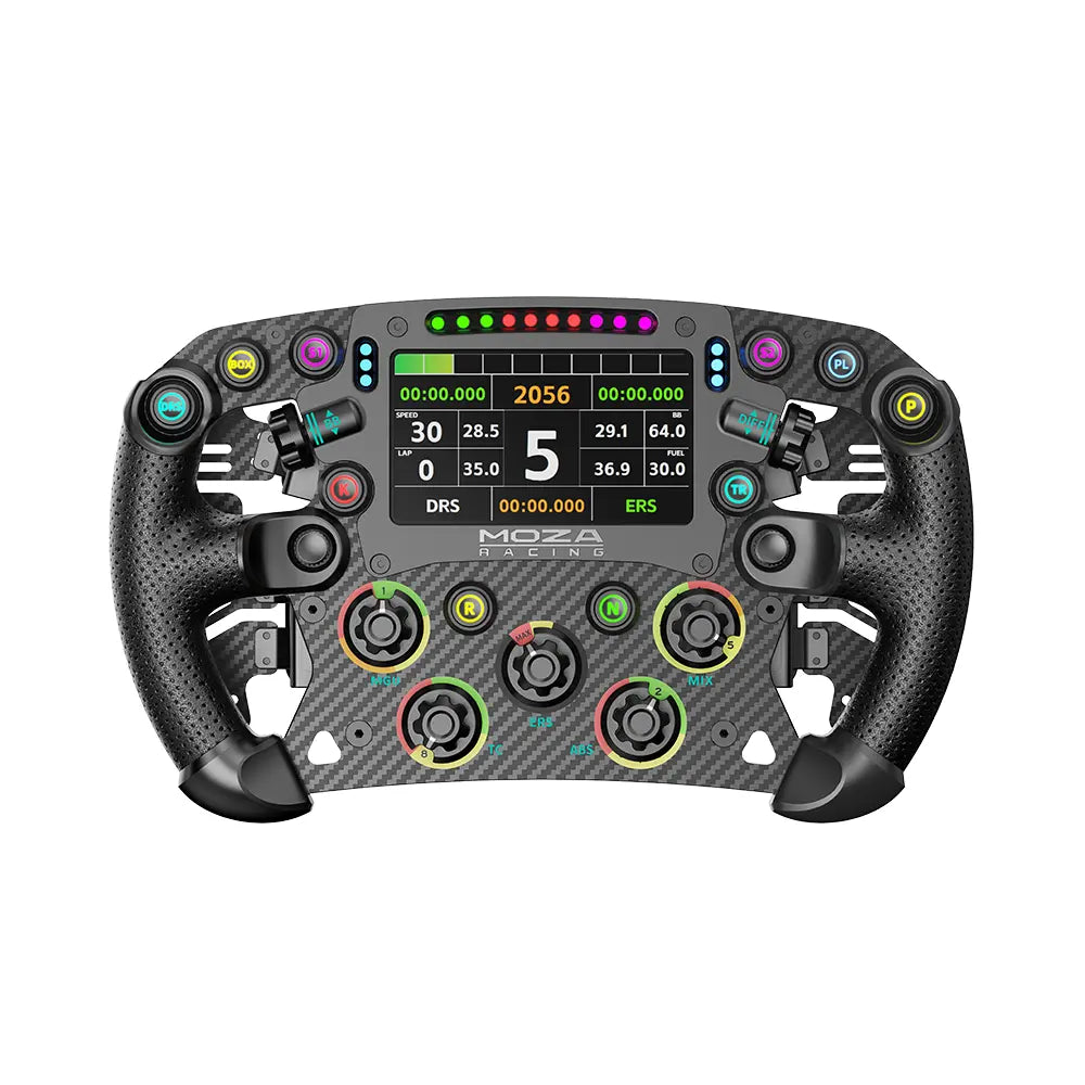 NexusWheel Formula Vision – 280 mm Carbon Formula Wheel with 4.3" Touchscreen, Six Paddles & RGB Lights – NexusWheel Formula Vision formula wheel with touchscreen – photo 5 of 5