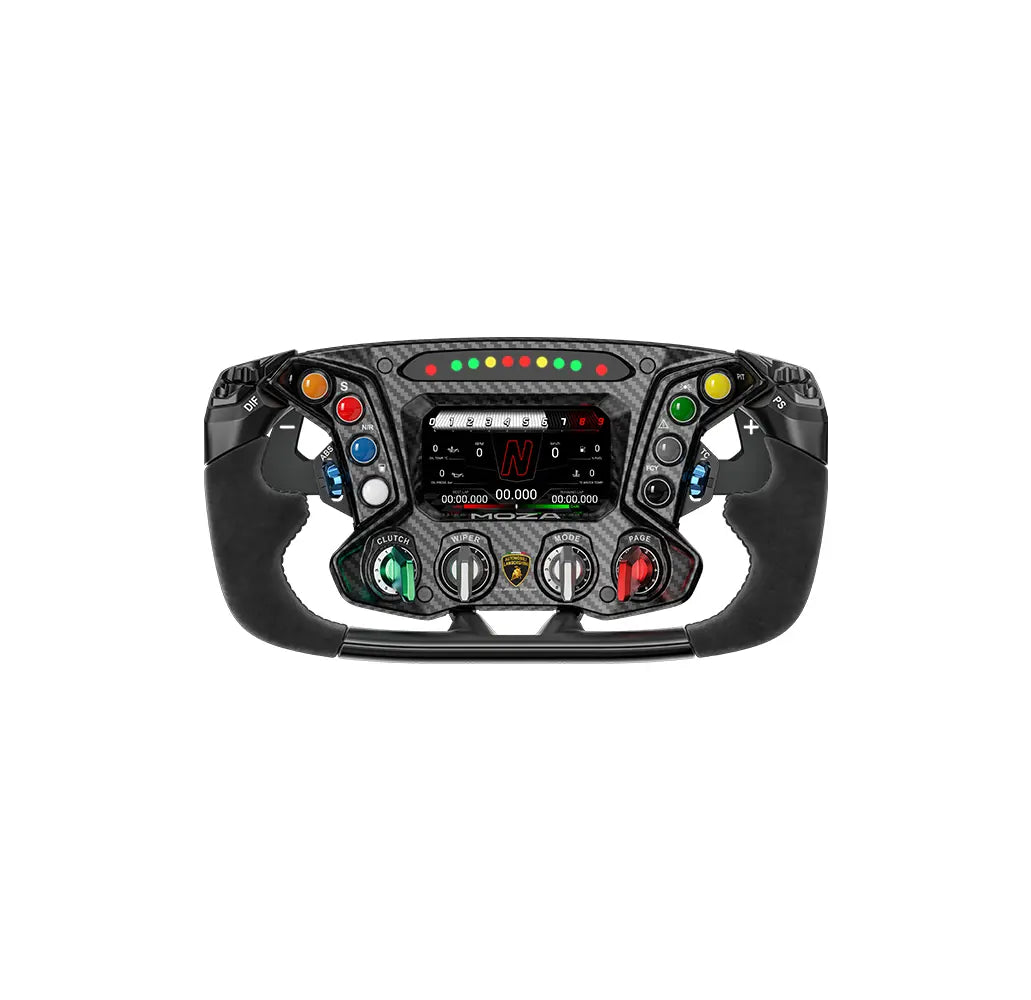 NexusWheel Hypercar Track Replica – Track-Only V12 Hypercar Wheel with Suede Grips, Custom Display & RGB Lights – NexusWheel Hypercar Track Replica sim racing wheel – photo 1 of 5