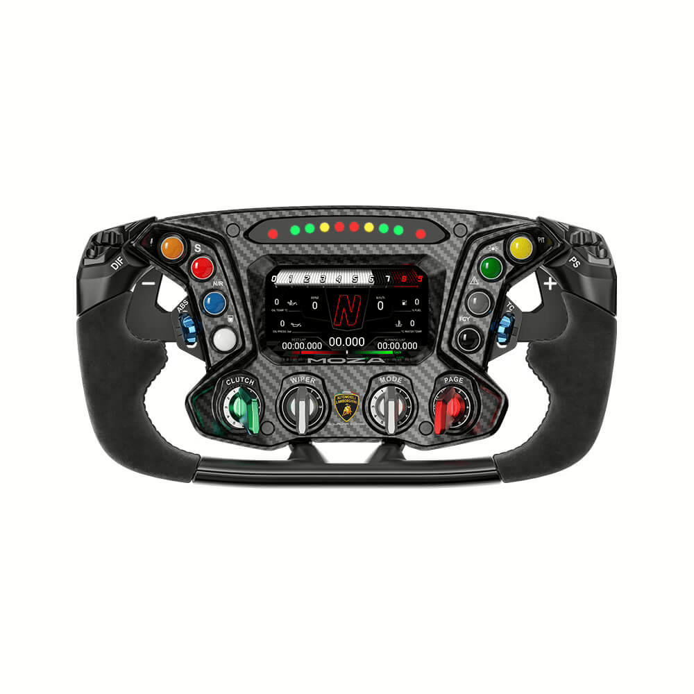 NexusWheel Hypercar Track Replica – Track-Only V12 Hypercar Wheel with Suede Grips, Custom Display & RGB Lights – NexusWheel Hypercar Track Replica sim racing wheel – photo 5 of 5