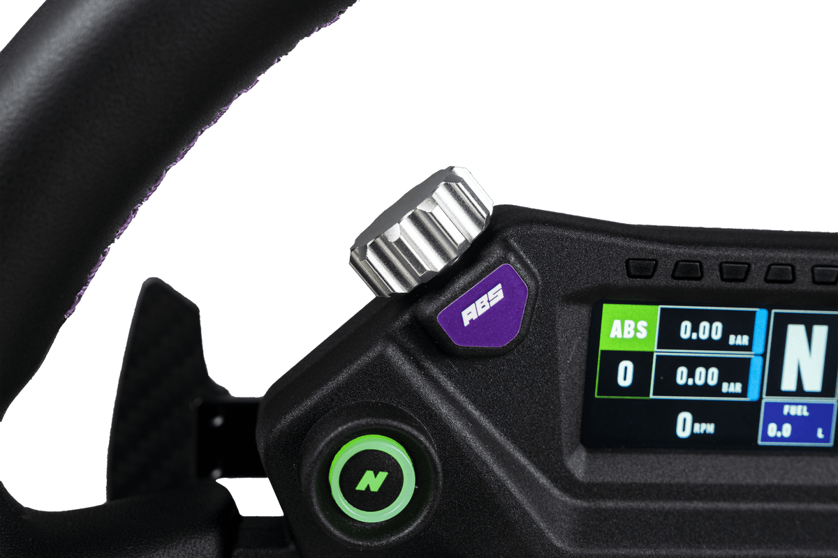 NexusWheel Open 310 – 310 mm Aluminium Open-Wheel Sim Wheel with LCD, 33 RGB LEDs & Hall Paddles – NexusWheel Open 310 aluminium open-wheel sim racing wheel with LCD – photo 8 of 12