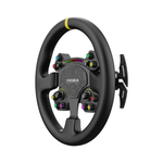 NexusWheel Race Leather – 13" Round Racing Wheel, Forged Carbon & Aluminium, Genuine Leather, RGB Shift Lights – NexusWheel Race Leather 13-inch round racing wheel – photo 3 of 5