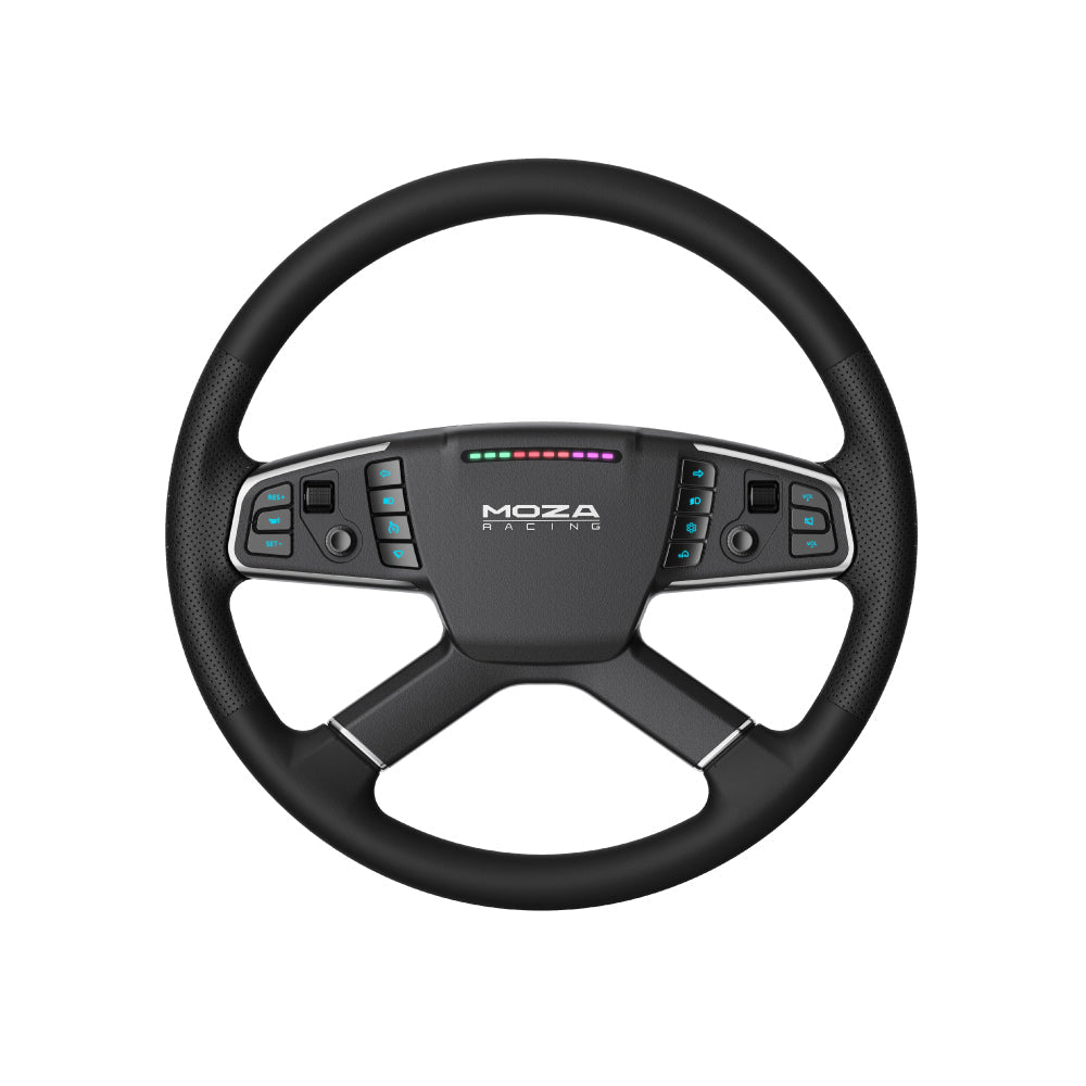 NexusWheel Truck – 400 mm Four-Spoke Truck Wheel, Hand-Stitched Leather, 14 Buttons, Wireless & Wired – NexusWheel Truck 400 mm four-spoke truck wheel – photo 8 of 8