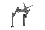 Overhead Monitor Mount for Aluminium Monitor Stands – 4th or 2nd Screen, VESA 75–400 – black aluminium overhead monitor mount with VESA plate – photo 1 of 7