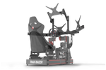 Overhead Monitor Mount for Aluminium Monitor Stands – 4th or 2nd Screen, VESA 75–400 – black aluminium overhead monitor mount with VESA plate – photo 6 of 7