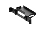 PC & Control Box Shelf for NexusView Steel Tube Monitor Stands – steel PC shelf bolted to a steel tube monitor stand – photo 2 of 12