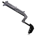Smoke grey VR gun stock for Valve Index on the SPINE frame - MetanexusXR
