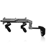 Smoke grey VR gun stock finish close-up - MetanexusXR MNX-GST-SPINE-SMK