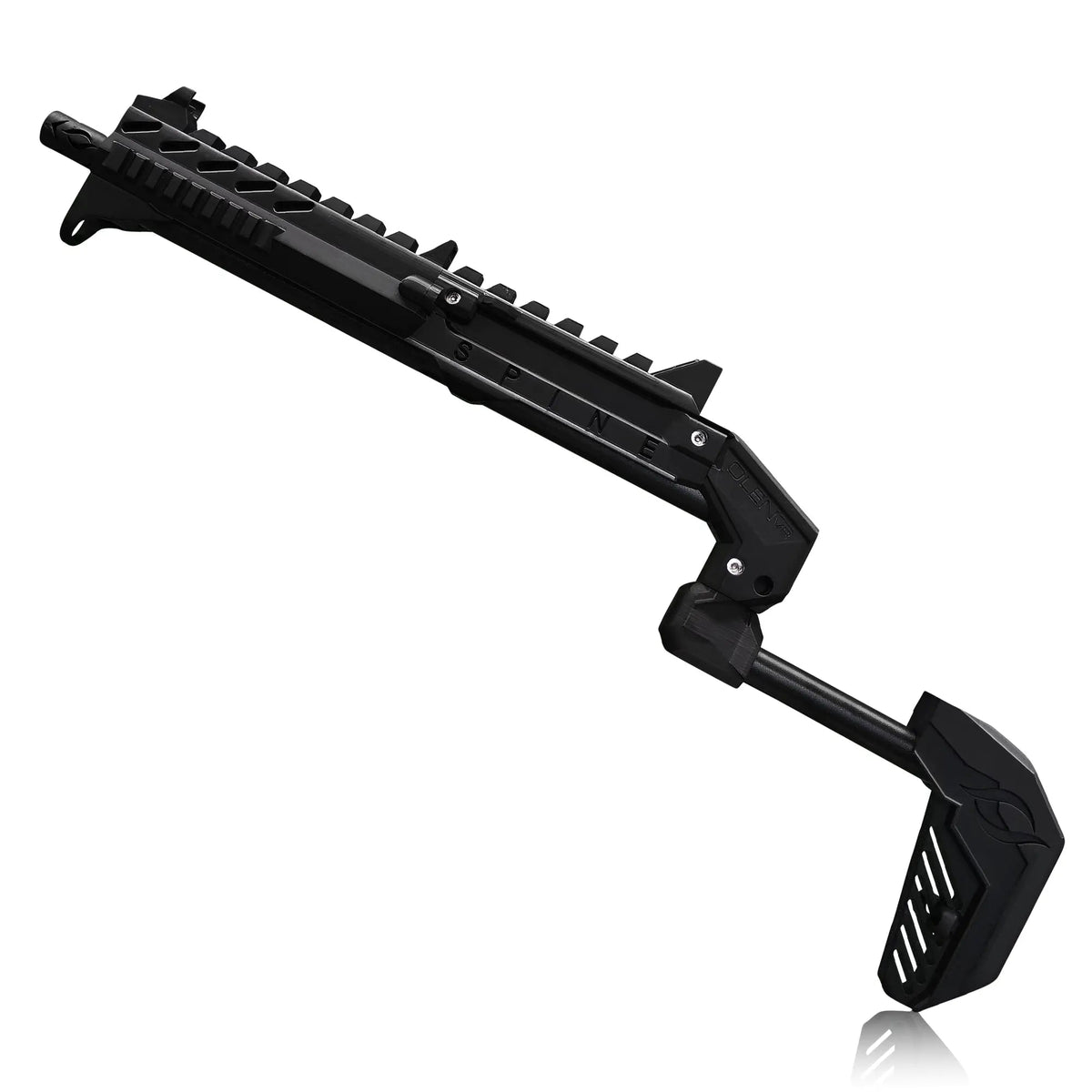 Matte black VR gun stock for Valve Index on the SPINE frame - MetanexusXR