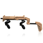 Desert tan VR gun stock for Quest 3S with Touch Plus controllers - MetanexusXR