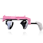 Pink SPINE VR gun stock held in a rifle pose - MetanexusXR