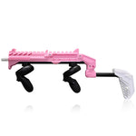 Pink VR gun stock box contents: frame, magnetic cradles and hardware - MetanexusXR