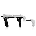Ghost white VR gun stock box contents: frame, magnetic cradles and hardware - MetanexusXR