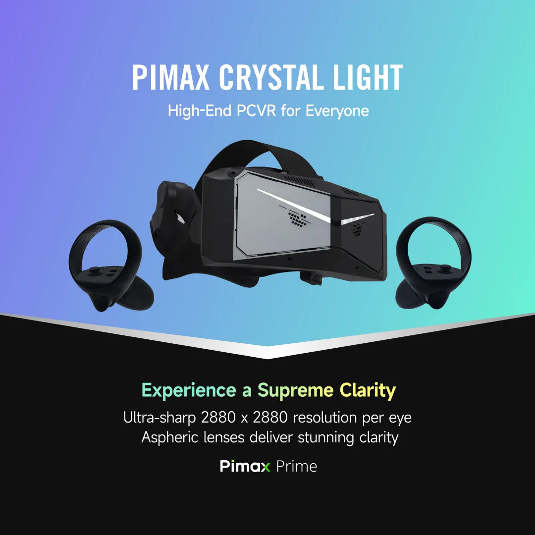 Pimax Crystal Light worn in use