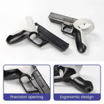 Pulseholster compact haptic VR gun stock top-down view - MetanexusXR