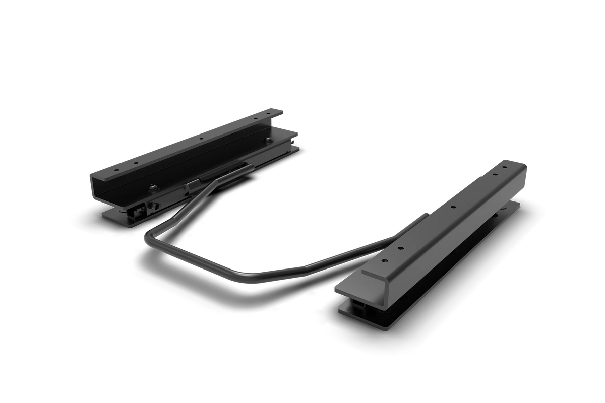 Quick-Adjust Dual-Locking Pedal Slider for Aluminium Profile Rigs – Front-to-Back Pedal Adjustment (Slider Only) – quick-adjust dual-locking pedal slider on an aluminium sim rig – photo 10 of 11
