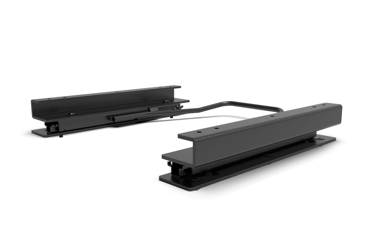 Quick-Adjust Dual-Locking Pedal Slider for Aluminium Profile Rigs – Front-to-Back Pedal Adjustment (Slider Only) – quick-adjust dual-locking pedal slider on an aluminium sim rig – photo 9 of 11