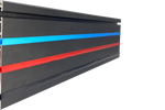 Red Rubber Slot Cover Strip for Aluminium Profile Sim Rigs – 2 m Anti-Slip, Anti-Rattle Trim – red rubber slot cover strip pressed into an aluminium profile – photo 5 of 5
