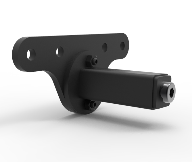 Seat Shaker Mount for ButtKicker Gamer – Side Mount for Tube & Aluminium Profile Sim Rigs – seat shaker mount for ButtKicker Gamer on a sim rig – photo 3 of 5