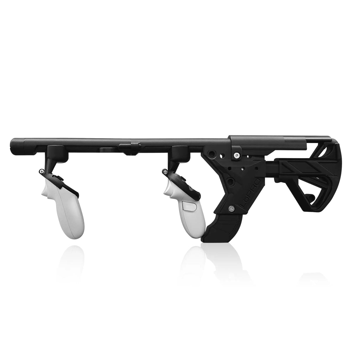 Extended VR rifle stock buttstock length adjustment across a three-inch range - MetanexusXR