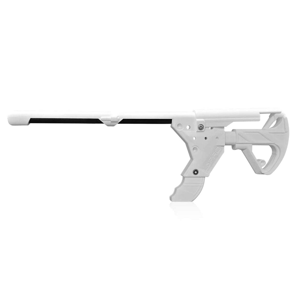 Esports VR rifle stock for Quest 2 with Touch controllers on the stopper mag - MetanexusXR