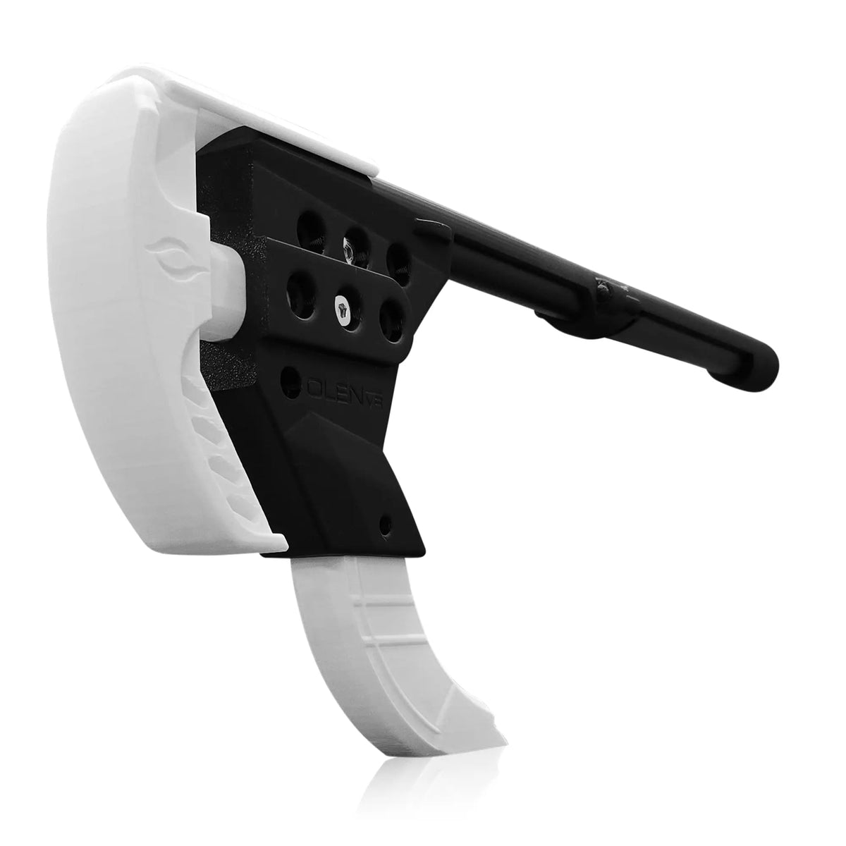 Sentinel VR gun stock side profile with smooth no-sharp-edges frame, Onyx - MetanexusXR MNX-GST-SNTNL-STD-ONX
