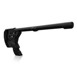 VR gun stock for Quest 2 - Sentinel with Touch controllers clipped into the stopper mag - MetanexusXR