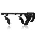 VR gun stock for Quest Pro - Sentinel with Touch Pro controllers on the stopper mag - MetanexusXR