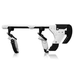 Low-profile VR rifle stock front hold - two-hand rifle frame for steady VR aim - MetanexusXR